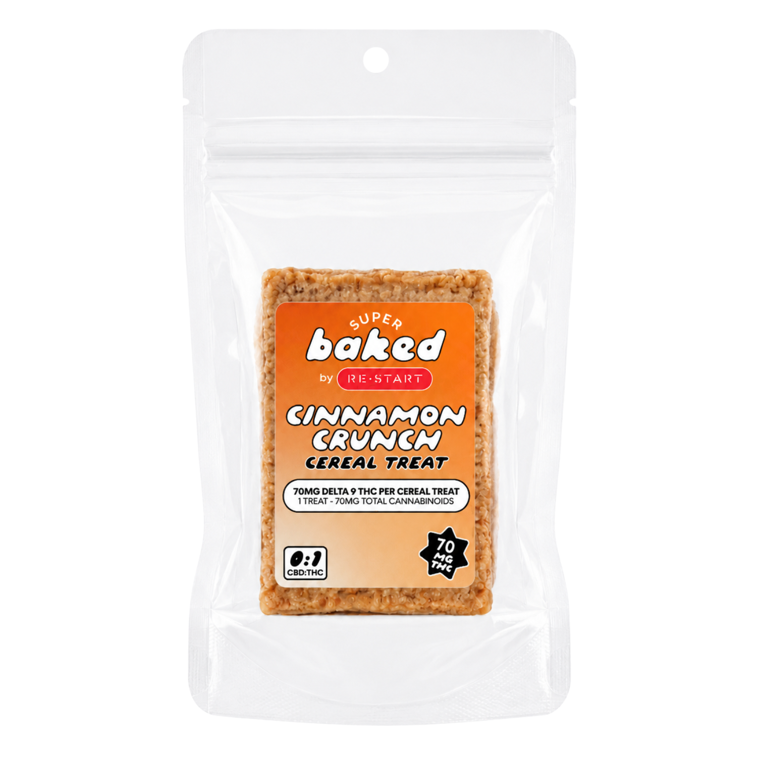 Delta 9 THC Cinnamon Crunch Cereal Treat / 40MG